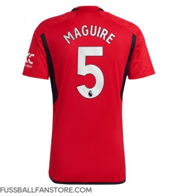 Manchester United Harry Maguire #5 Replik Heimtrikot 2023-24 Kurzarm